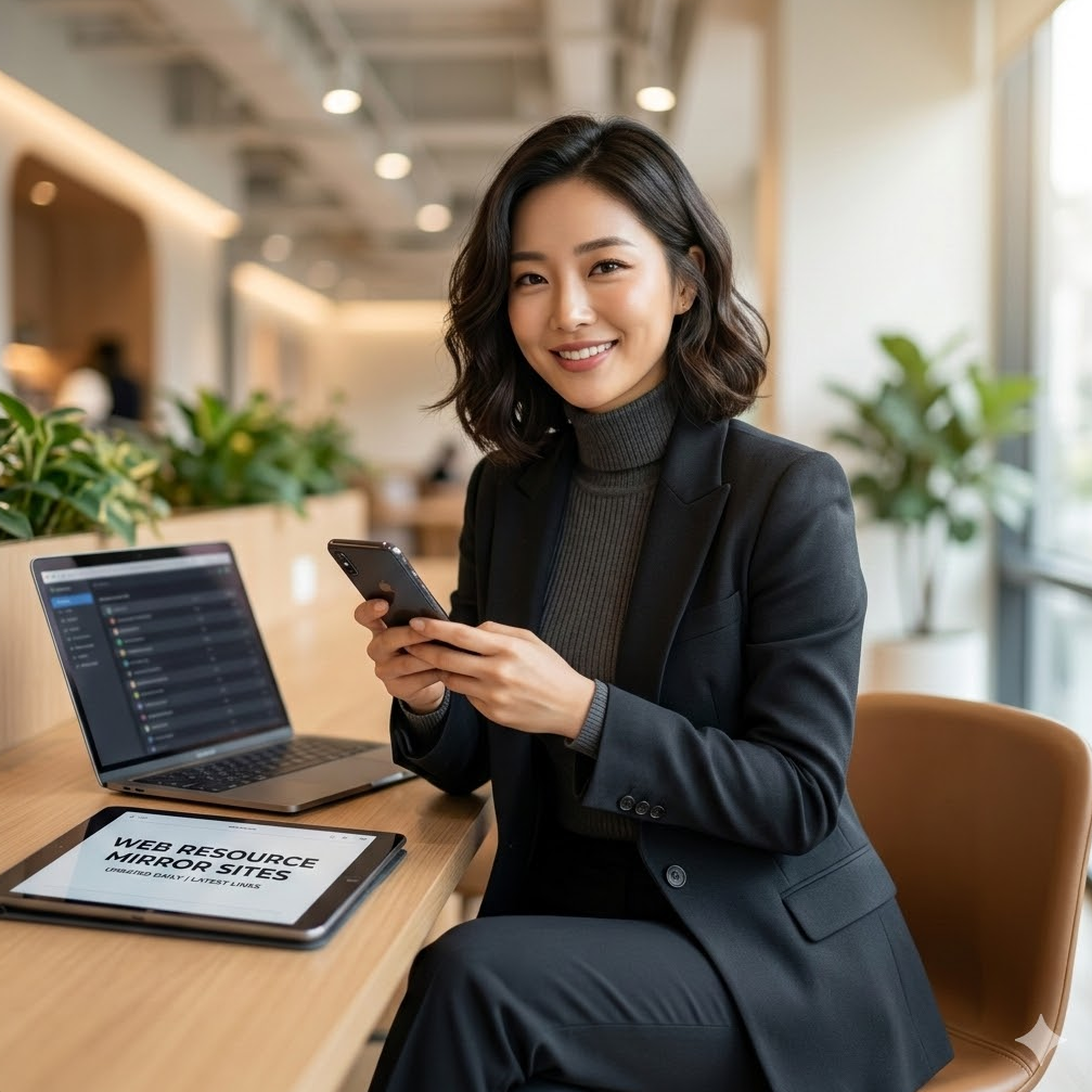 최신 대체 주소들이 정리된 깔끔한 이미지 