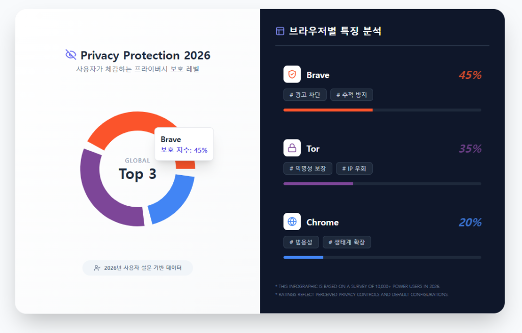 브라우저별 특징 분석 브라우저별 특징 분석